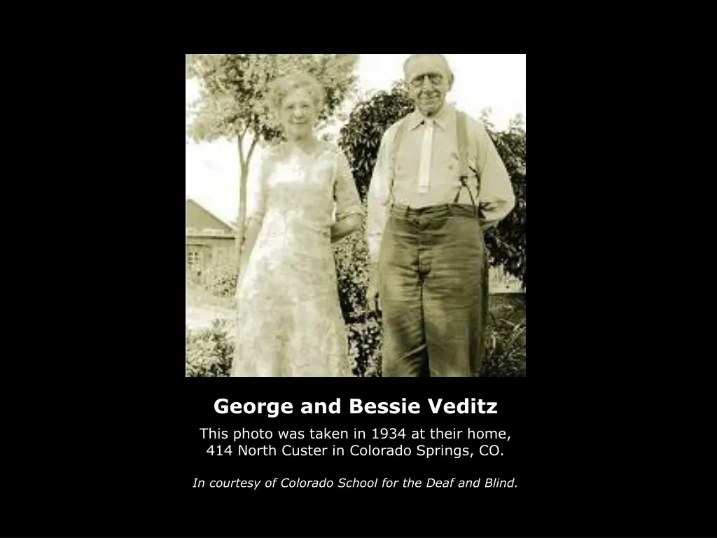 george and bessie veditz this photo was taken
