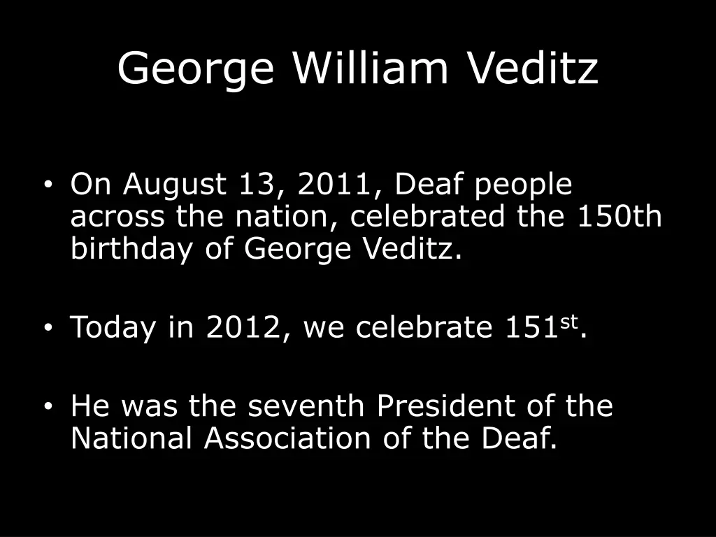 george william veditz