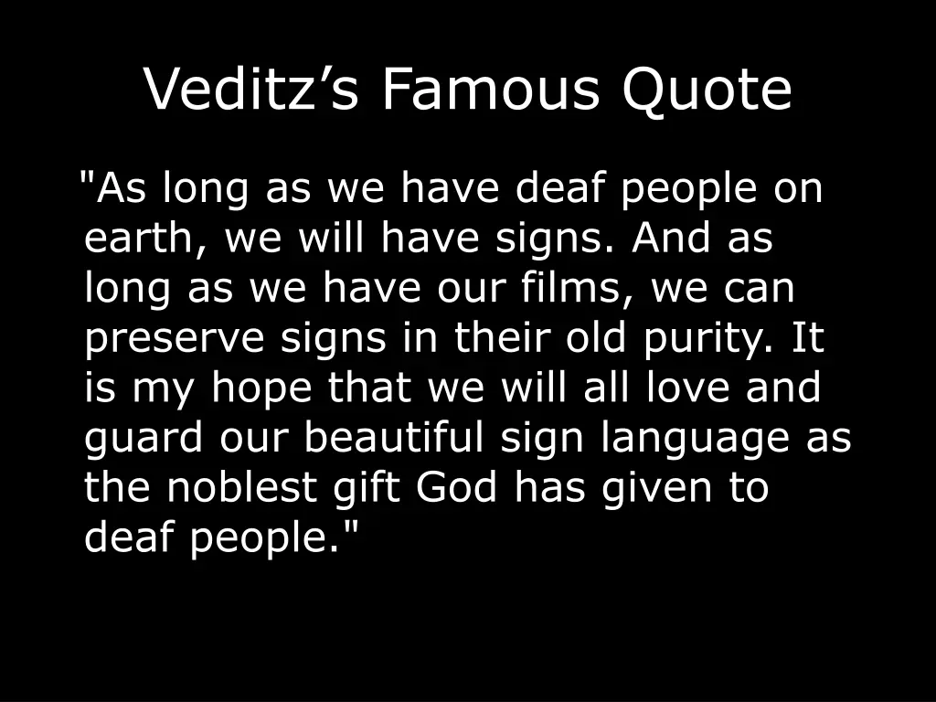 veditz s famous quote