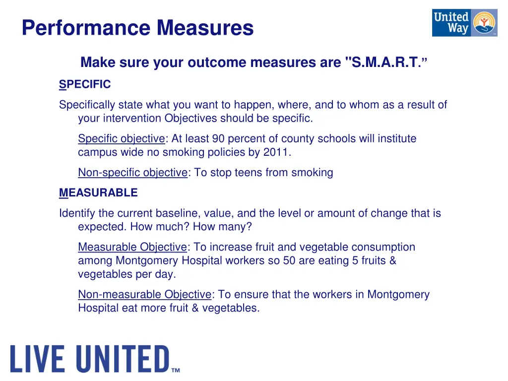 performance measures 1