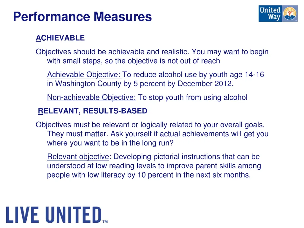 performance measures 2