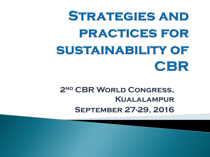 2 nd cbr world congress kualalampur september