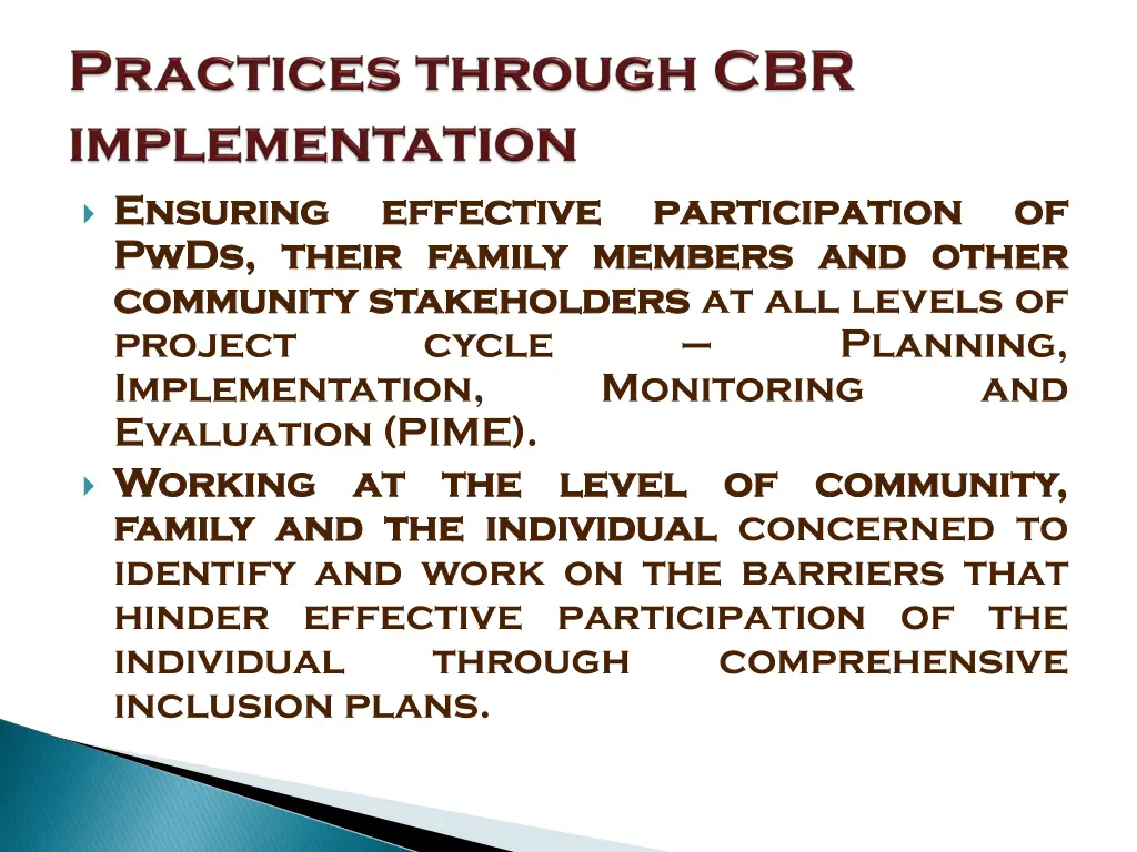 ensuring ensuring pwds pwds their community