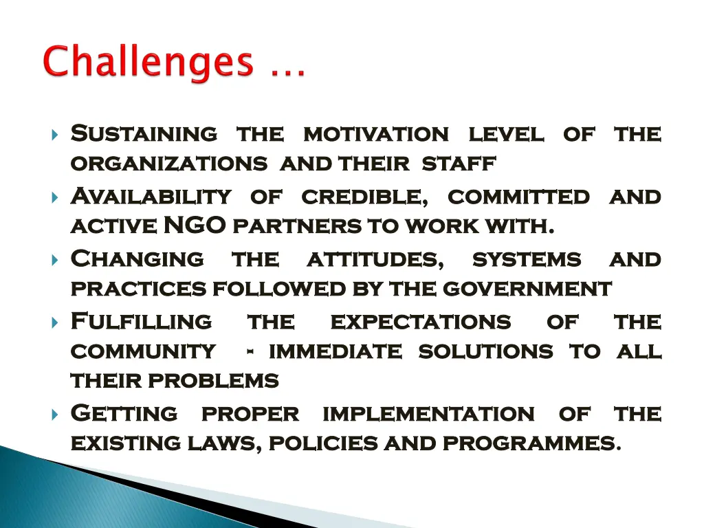 sustaining sustaining the organizations