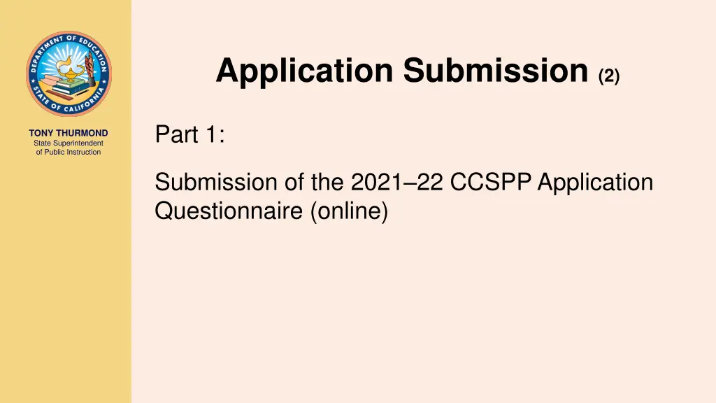application submission 2
