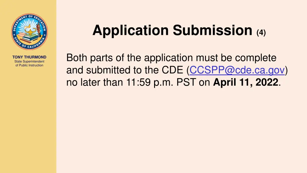application submission 4