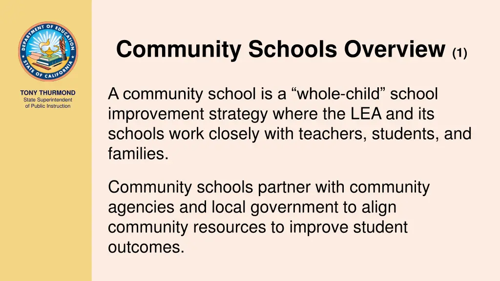 community schools overview 1