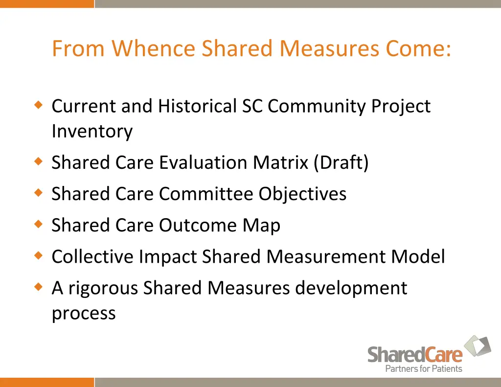 from whence shared measures come