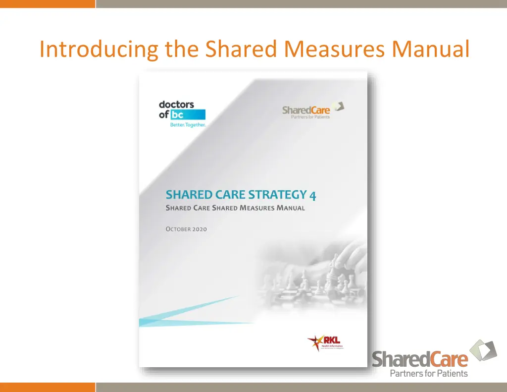 introducing the shared measures manual