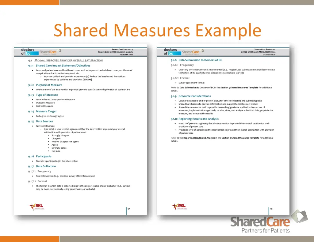 shared measures example