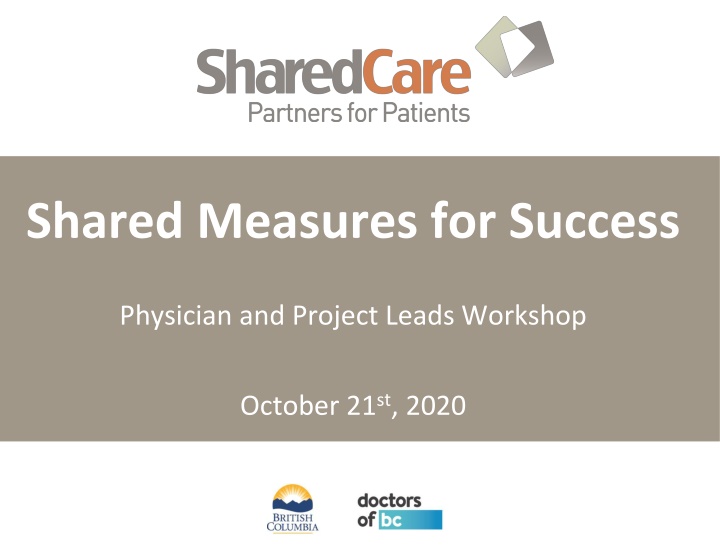 shared measures for success