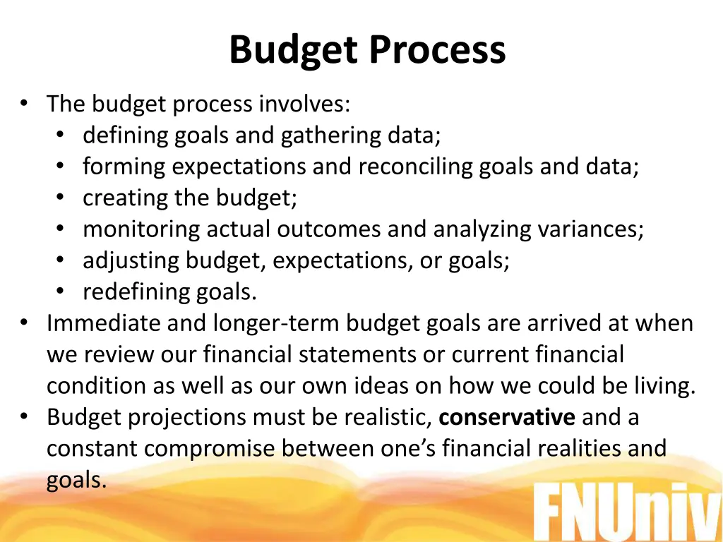 budget process