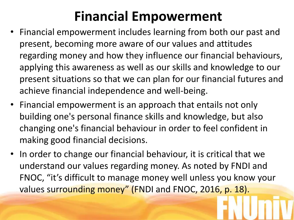 financial empowerment