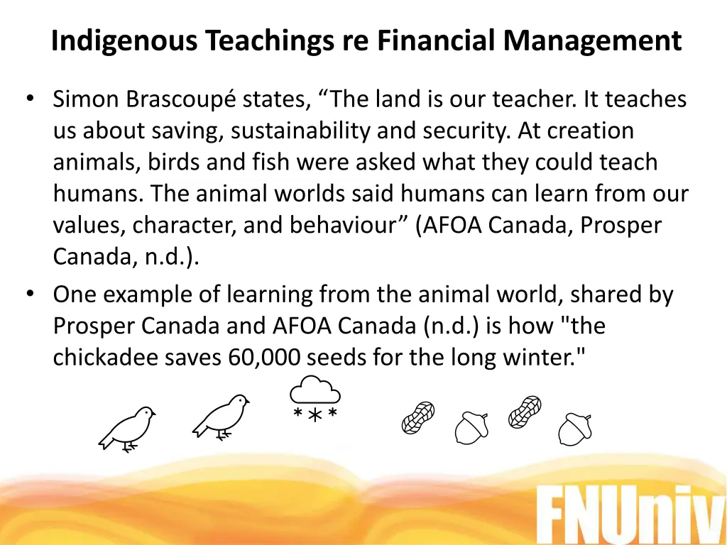 indigenous teachings re financial management 1
