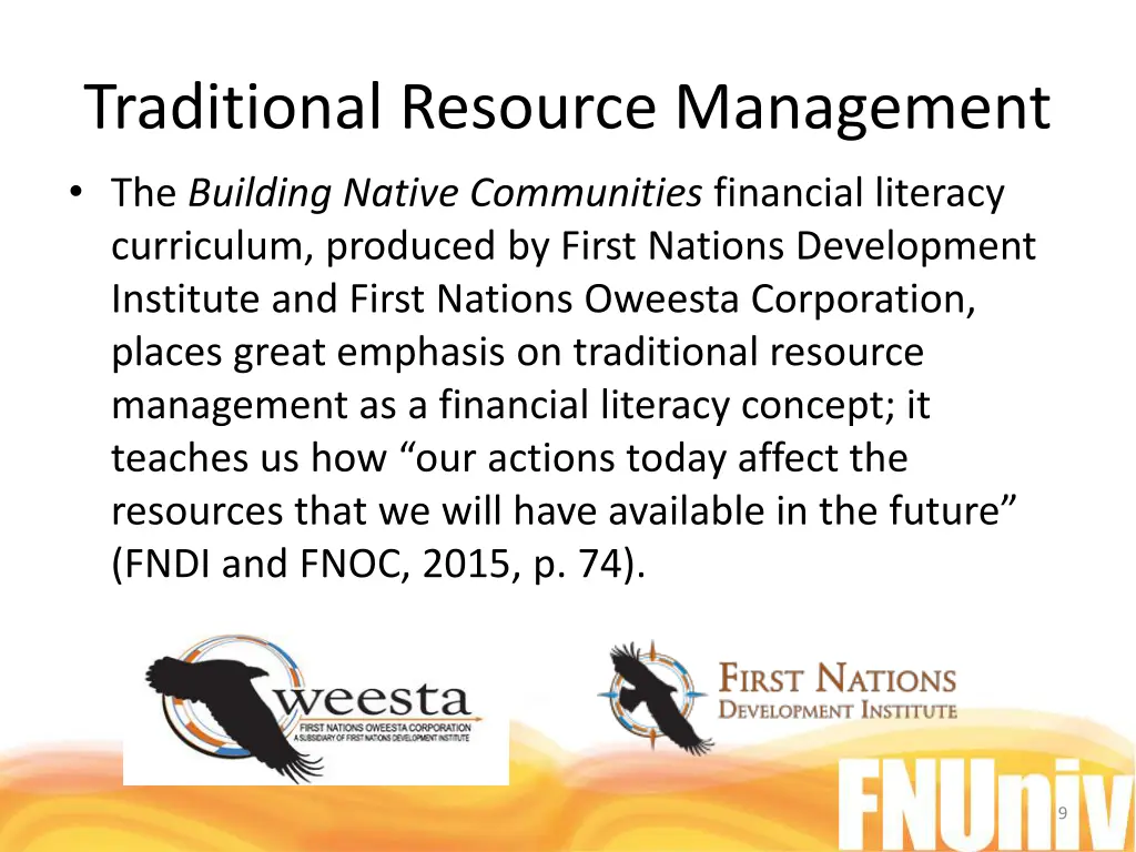 traditional resource management the building