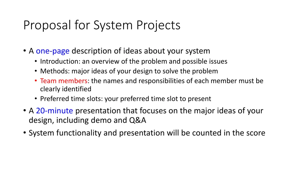 proposal for system projects