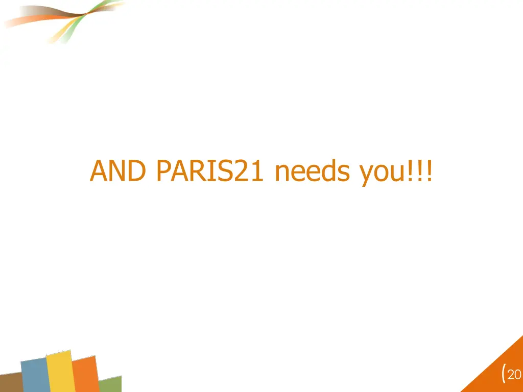 and paris21 needs you
