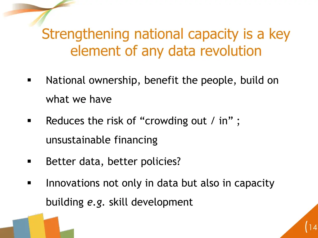 strengthening national capacity is a key element