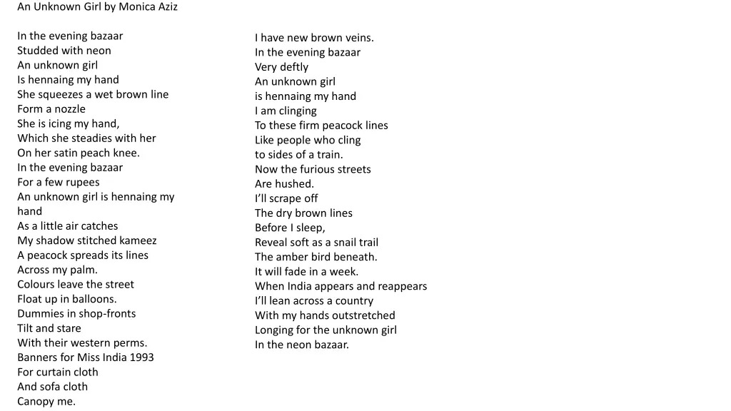 an unknown girl by monica aziz 2