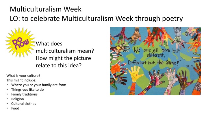 multiculturalism week lo to celebrate