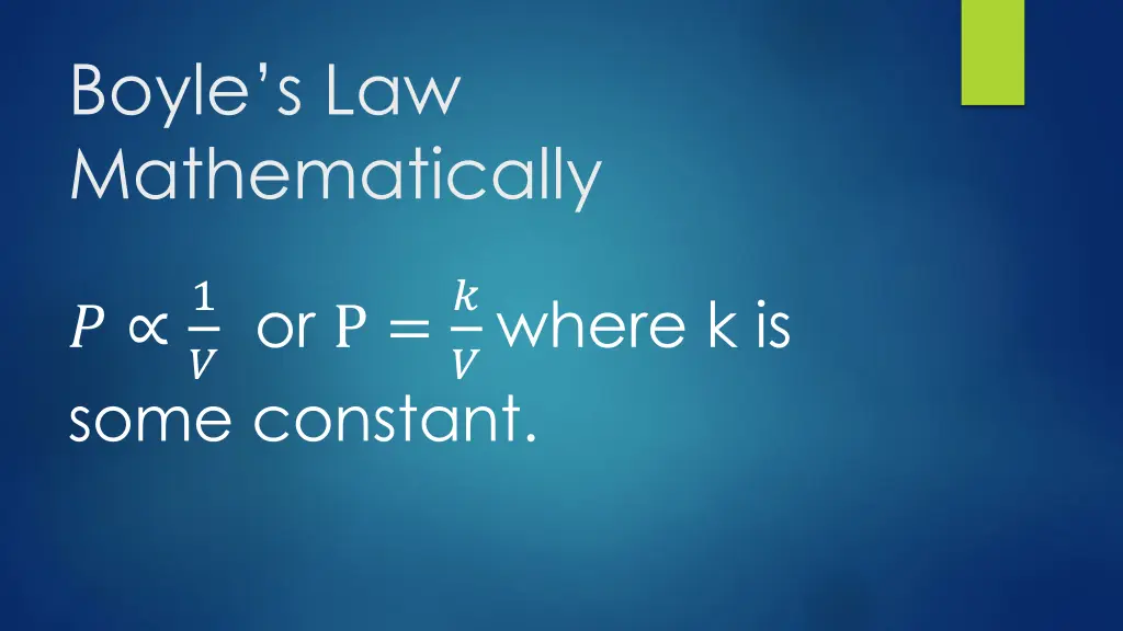 boyle s law mathematically