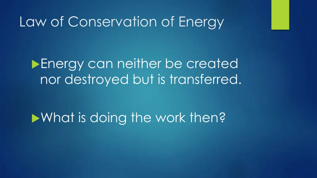 law of conservation of energy