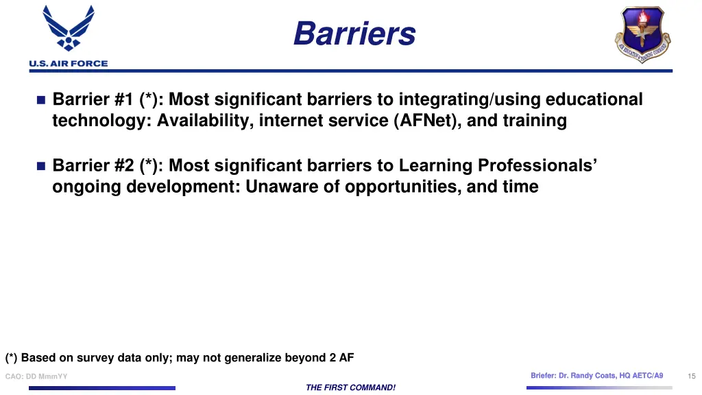 barriers