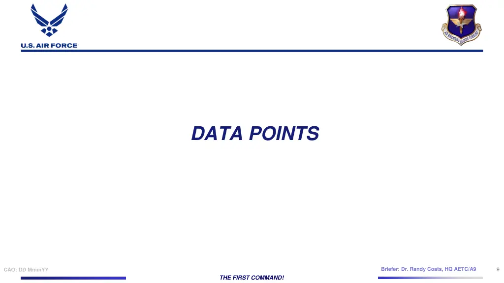 data points