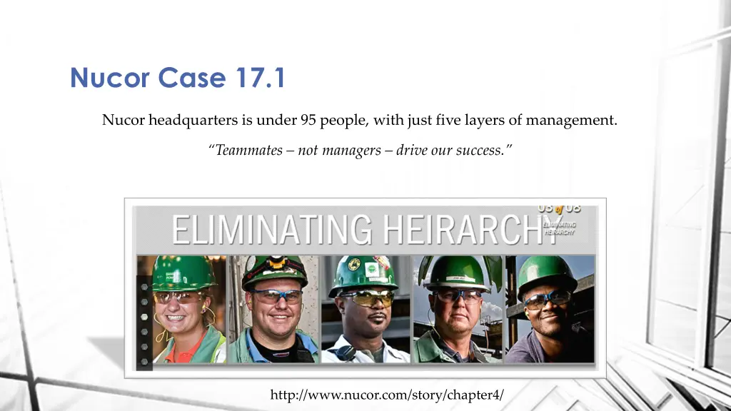 nucor case 17 1 3