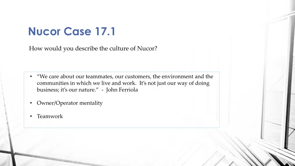 nucor case 17 1 6