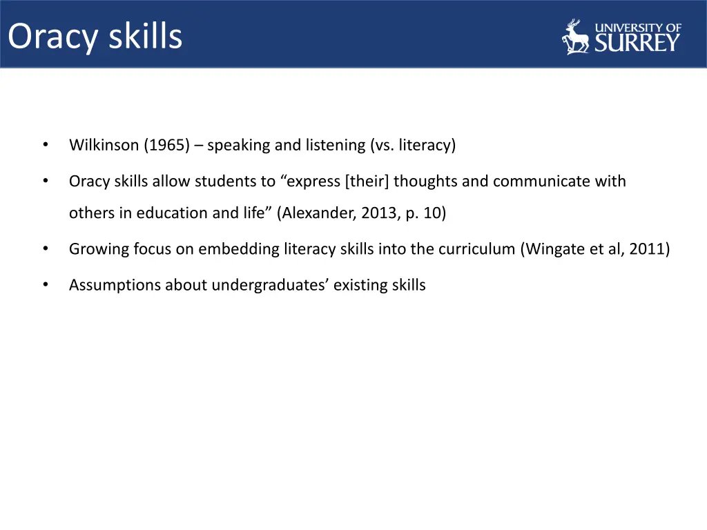 oracy skills