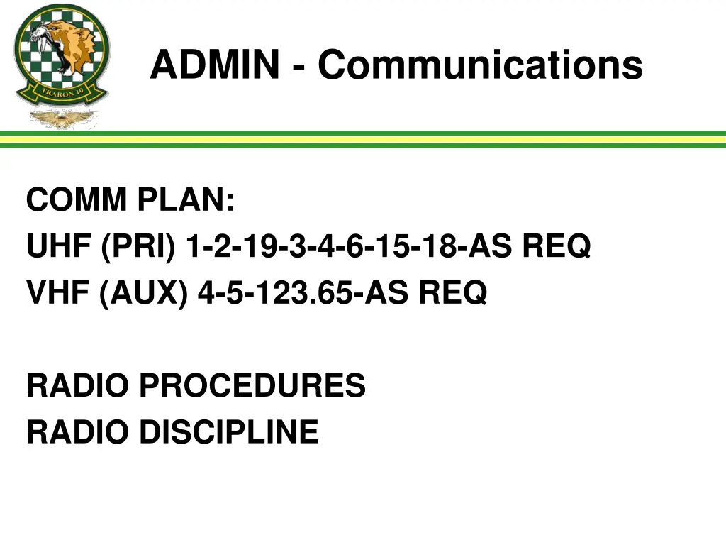 admin communications