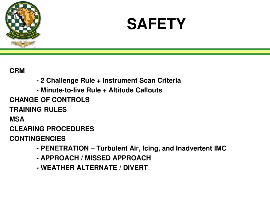 safety