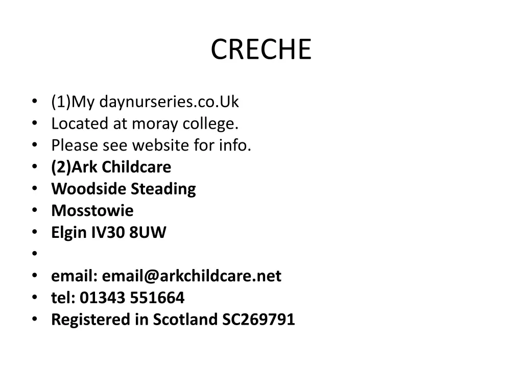 creche