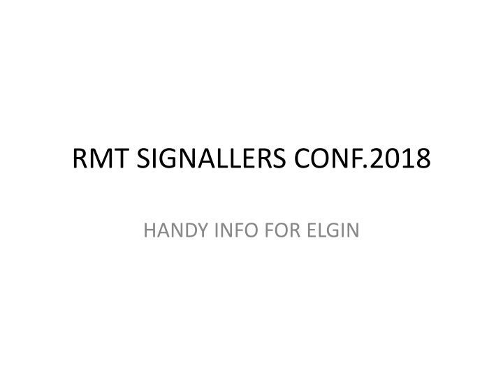 rmt signallers conf 2018