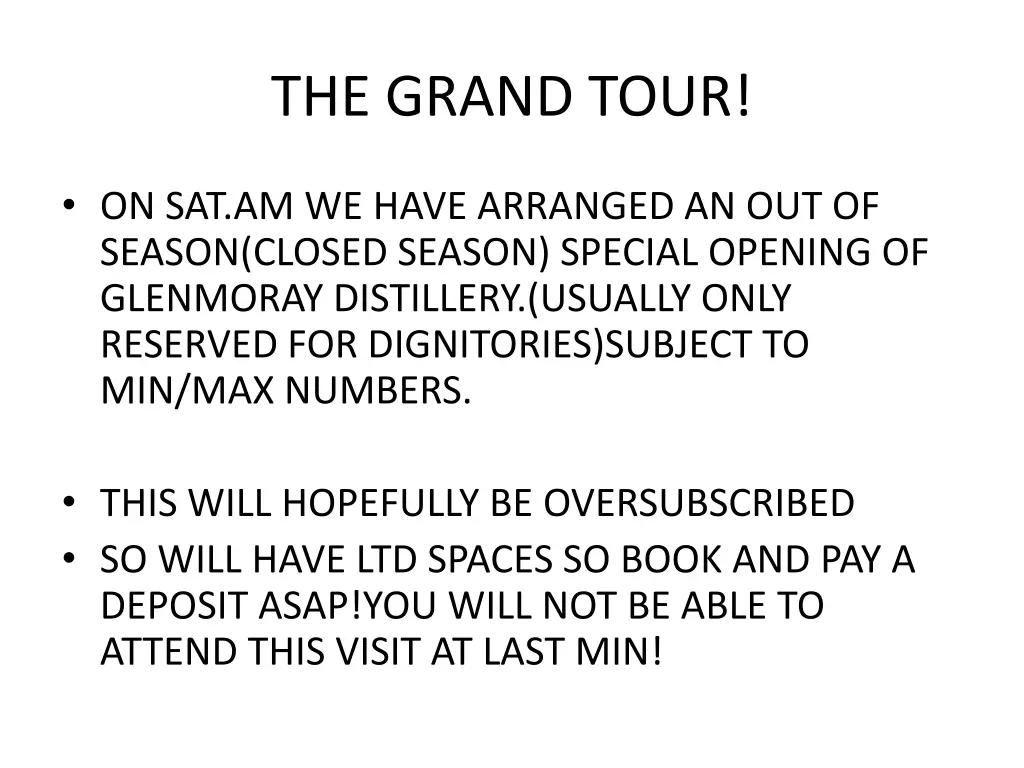the grand tour