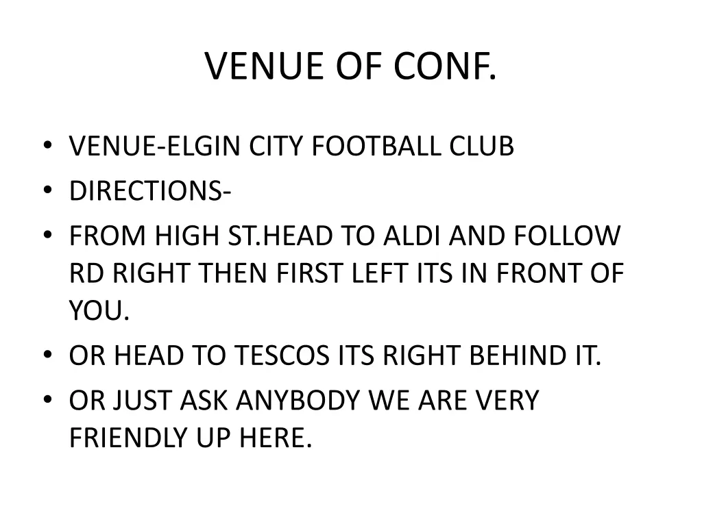 venue of conf