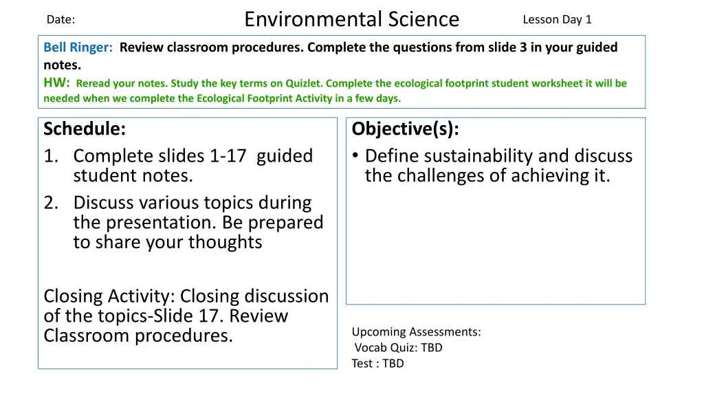 environmental science 1
