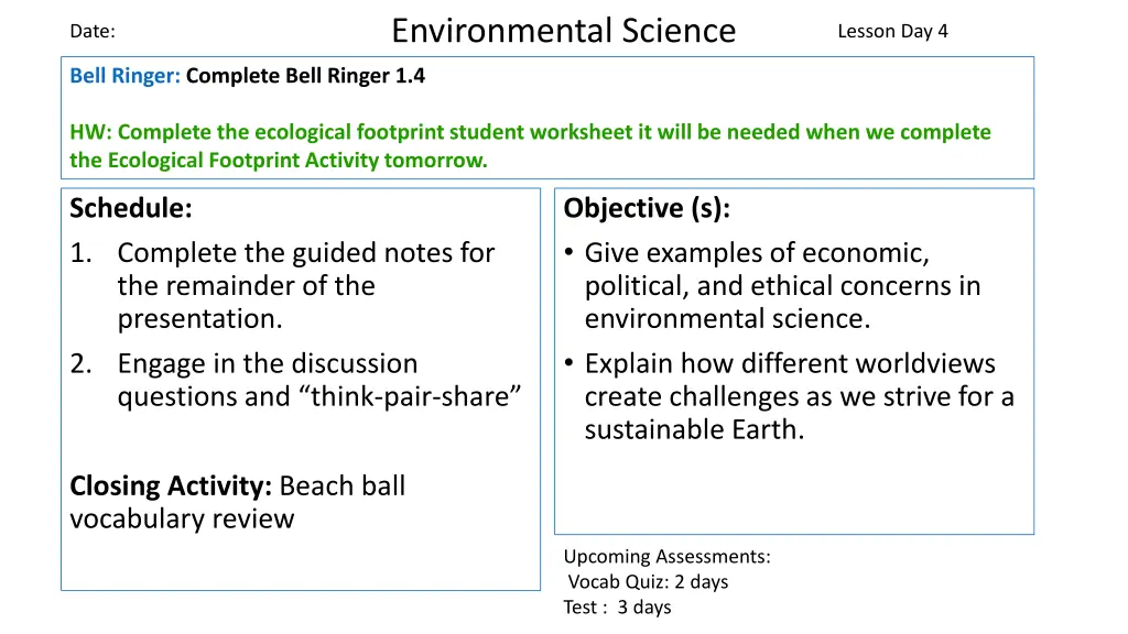 environmental science 4
