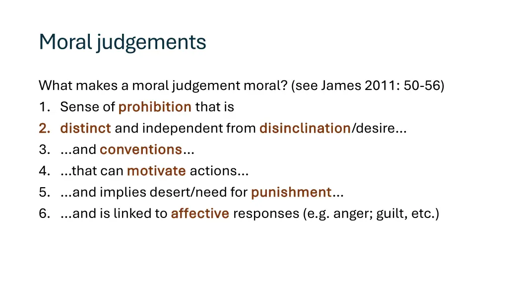moral judgements