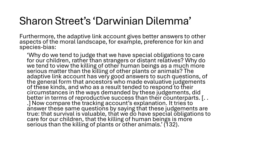 sharon street s darwinian dilemma 11