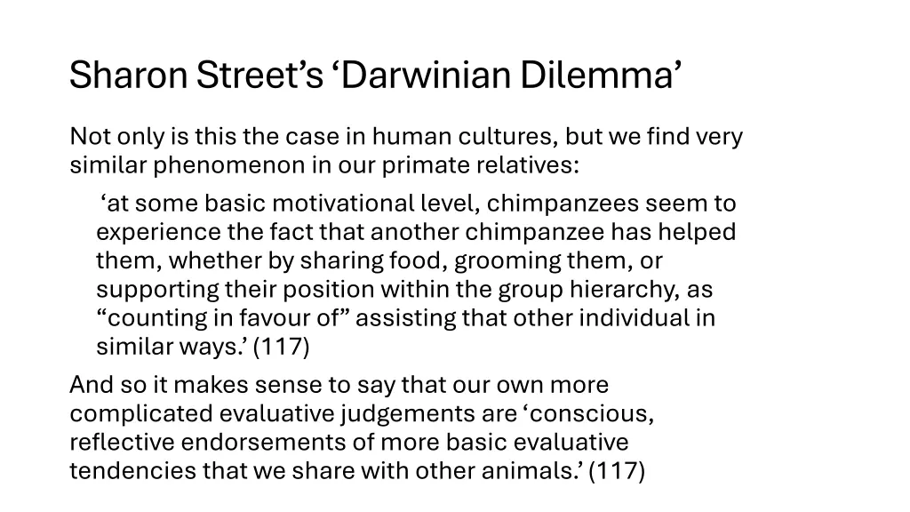 sharon street s darwinian dilemma 4