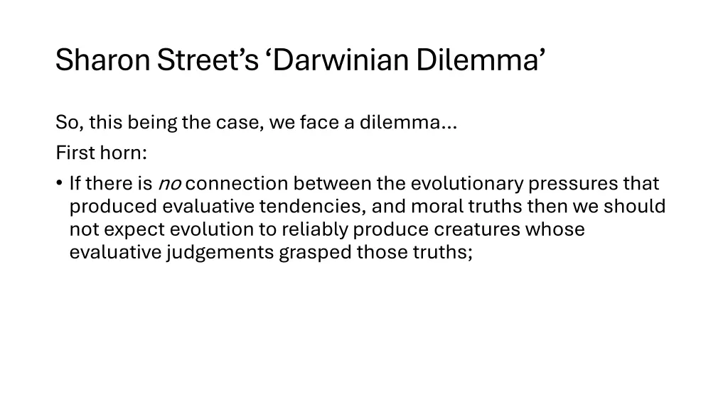 sharon street s darwinian dilemma 6