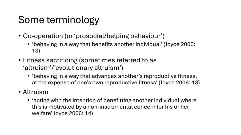 some terminology