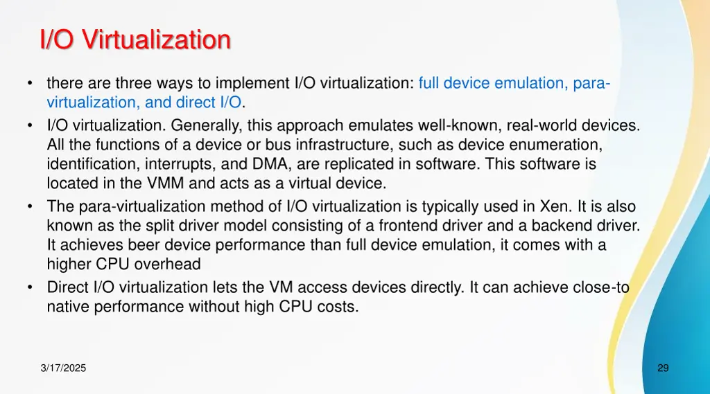 i o virtualization