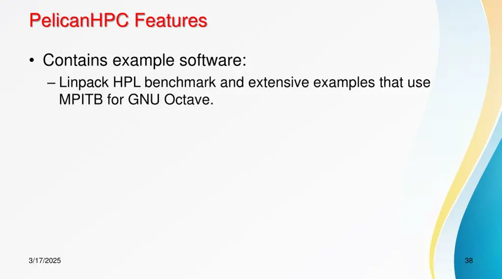 pelicanhpc features 3