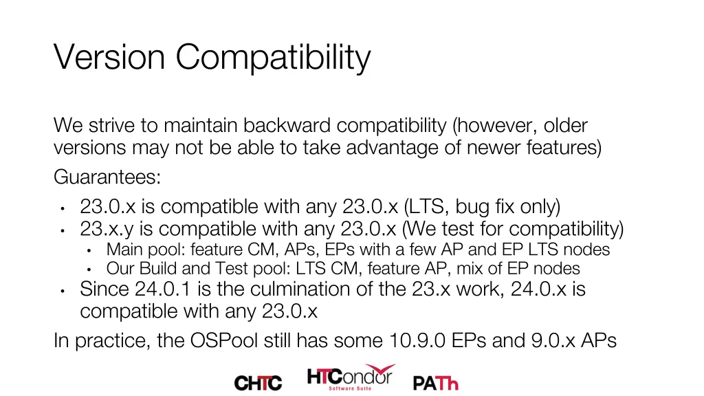 version compatibility