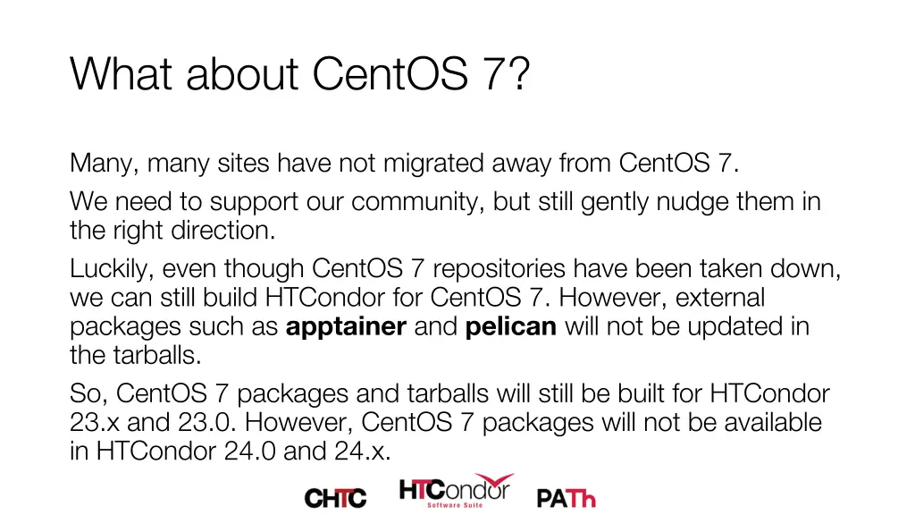 what about centos 7