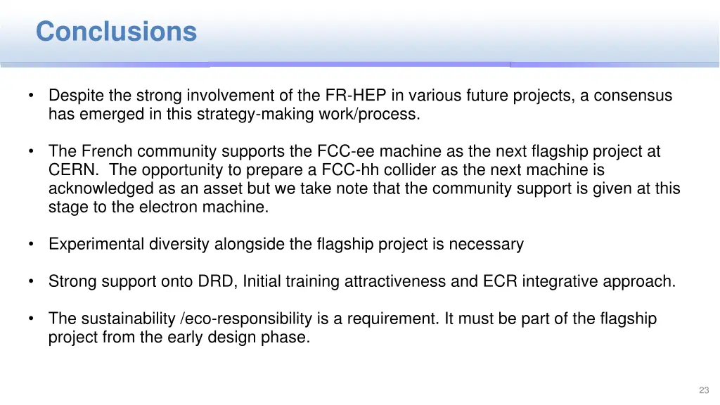 conclusions