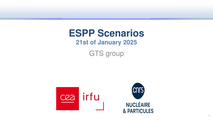 espp scenarios 21st of january 2025 gts group